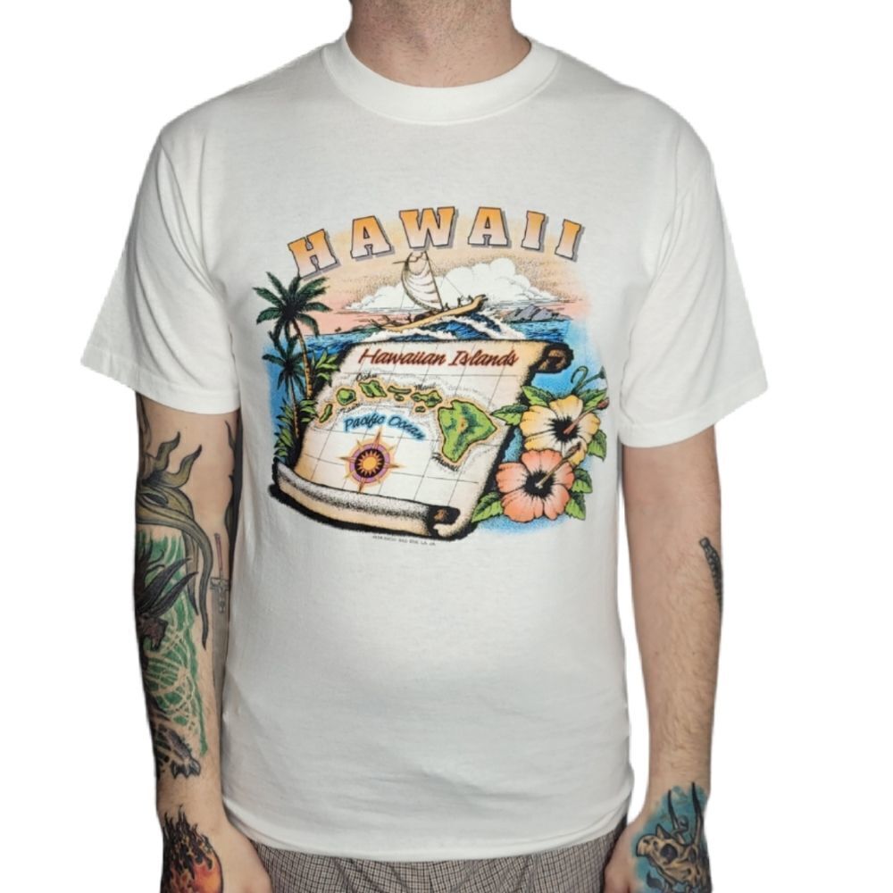 VINTAGE 1997 Hawaii islands tourist short sleeve tee‎ unisex M